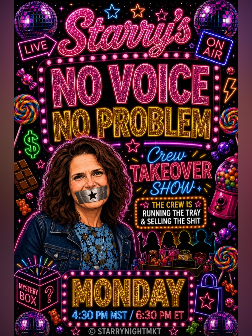 🎤🪩 LIVE SHOW FLYER: Like to be notified 📣💥💙 you don’t wanna miss this shit!
